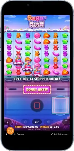 Bonusfunktion i Sugar Rush slot